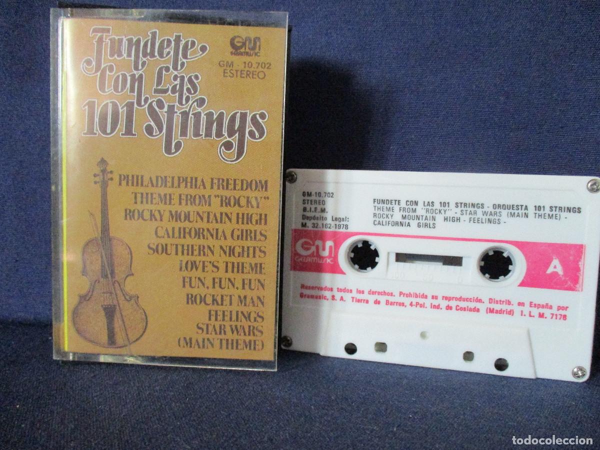 Casetes antiguos: CINTA CASETE / F&Uacute;NDETE CON LAS 101 STRINGS &middot; ORQUESTA 101 STRINGS &middot; GRAMUSIC 1978 - Foto 1