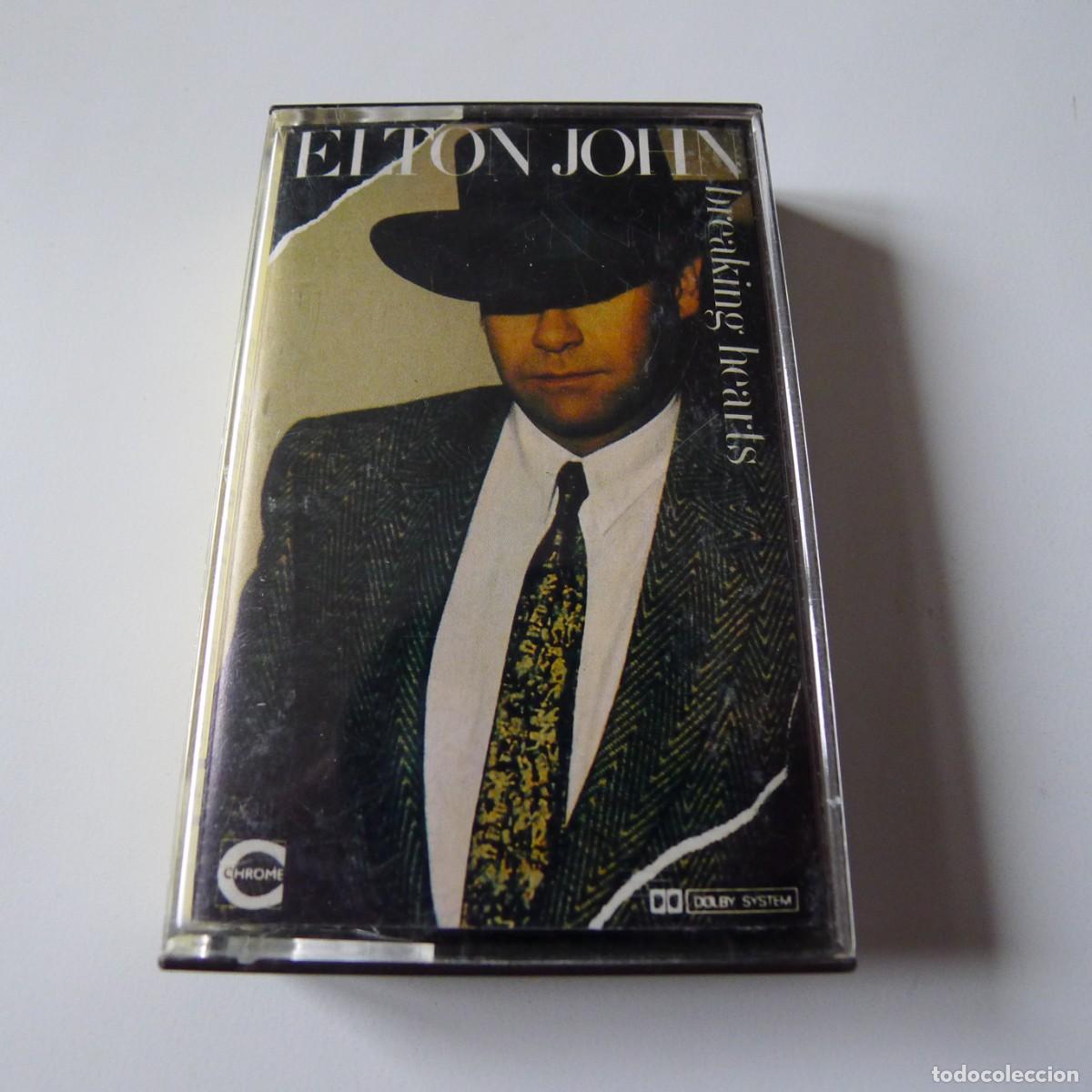 Casetes antiguos: CASETE ELTON JOHN : BREAKING HEARTS - Foto 1
