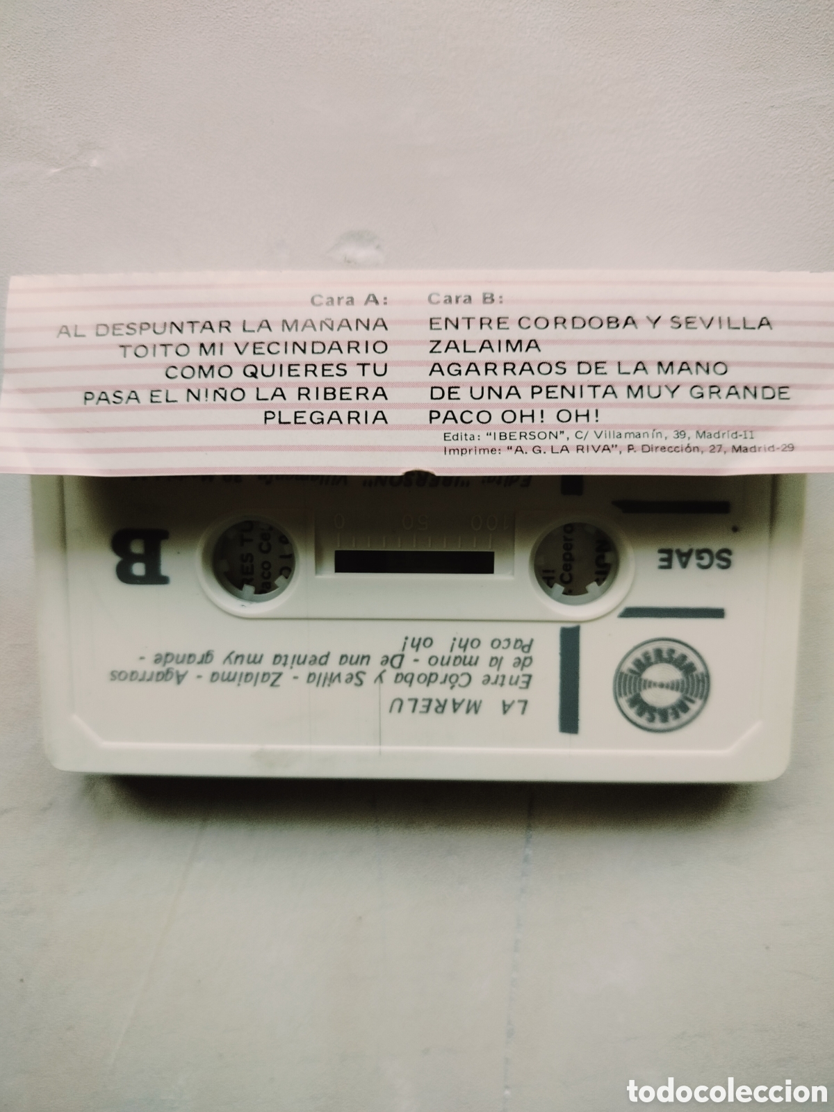 Casetes antiguos: Cassette La Marelu.. - Foto 2