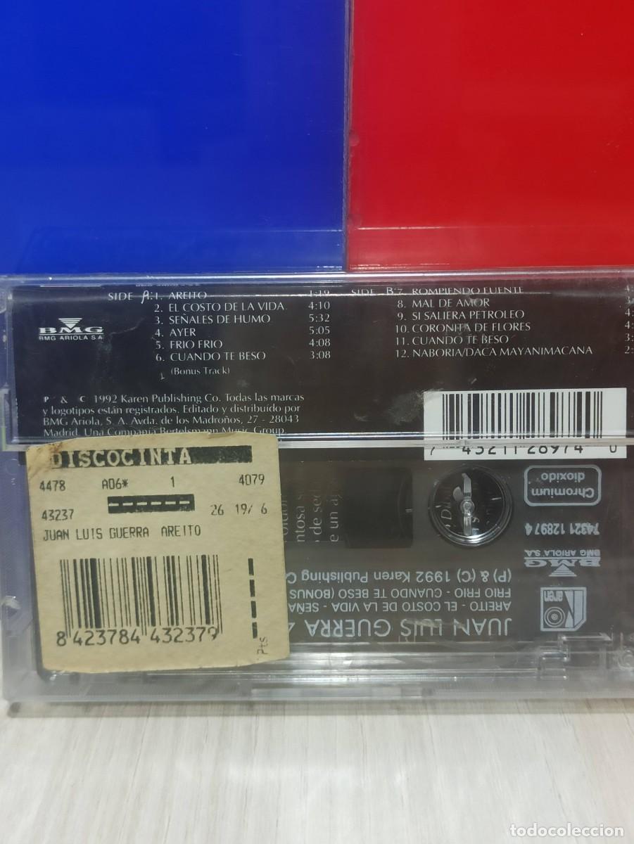 Casetes antiguos: JUAN LUIS GUERRA - AREITO *PRECINTADO* - Foto 2