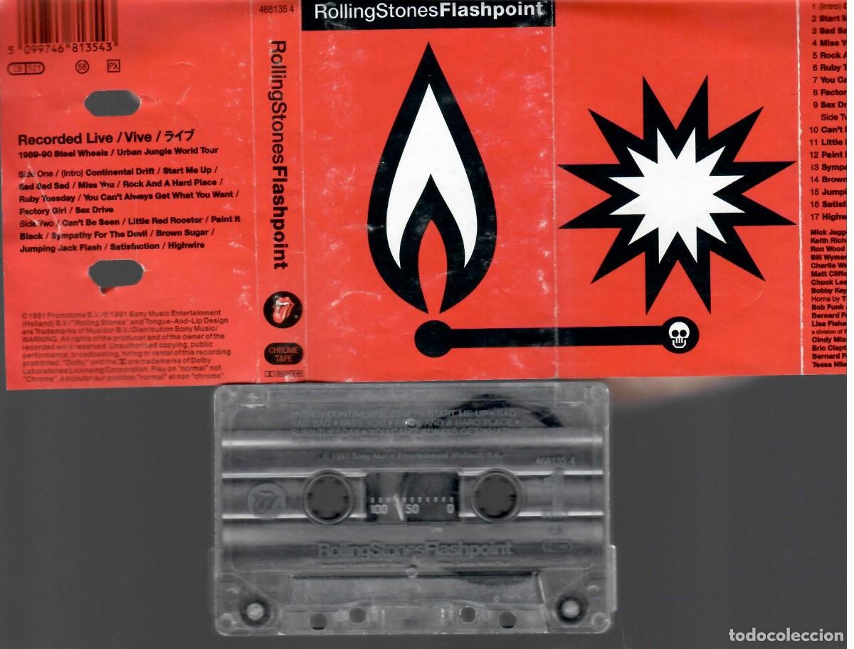 Casetes antiguos: ROLLING STONES Flashpoint RARE CASSETTE for Collectors - Foto 1