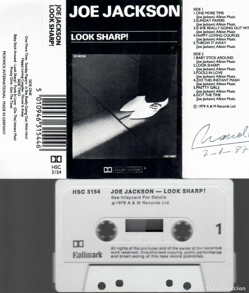 Casetes antiguos: JOE JACKSON Look sharp RARE CASSETTE for Collectors - Foto 1