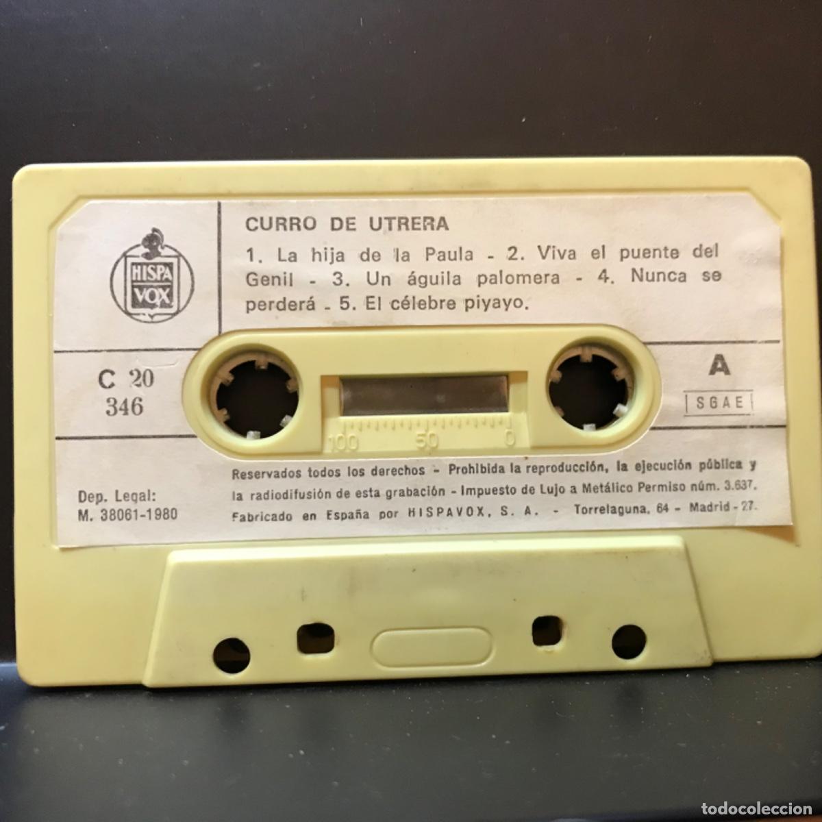 Casetes antiguos: Curro De Utrera ● Exitos De Curro De Utrera ● Cassette, 1980 *sin car&aacute;tula* - Foto 1