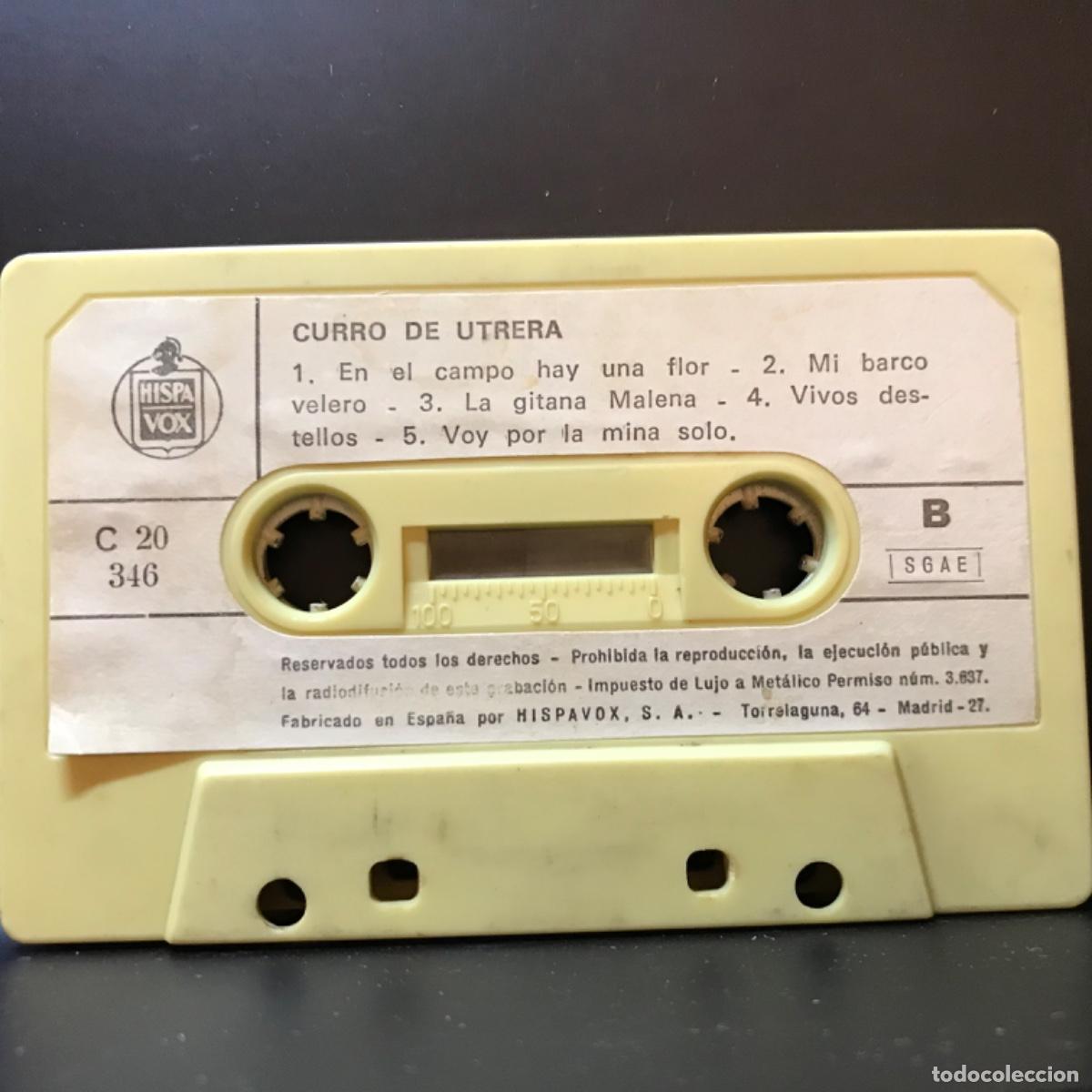 Casetes antiguos: Curro De Utrera ● Exitos De Curro De Utrera ● Cassette, 1980 *sin car&aacute;tula* - Foto 2
