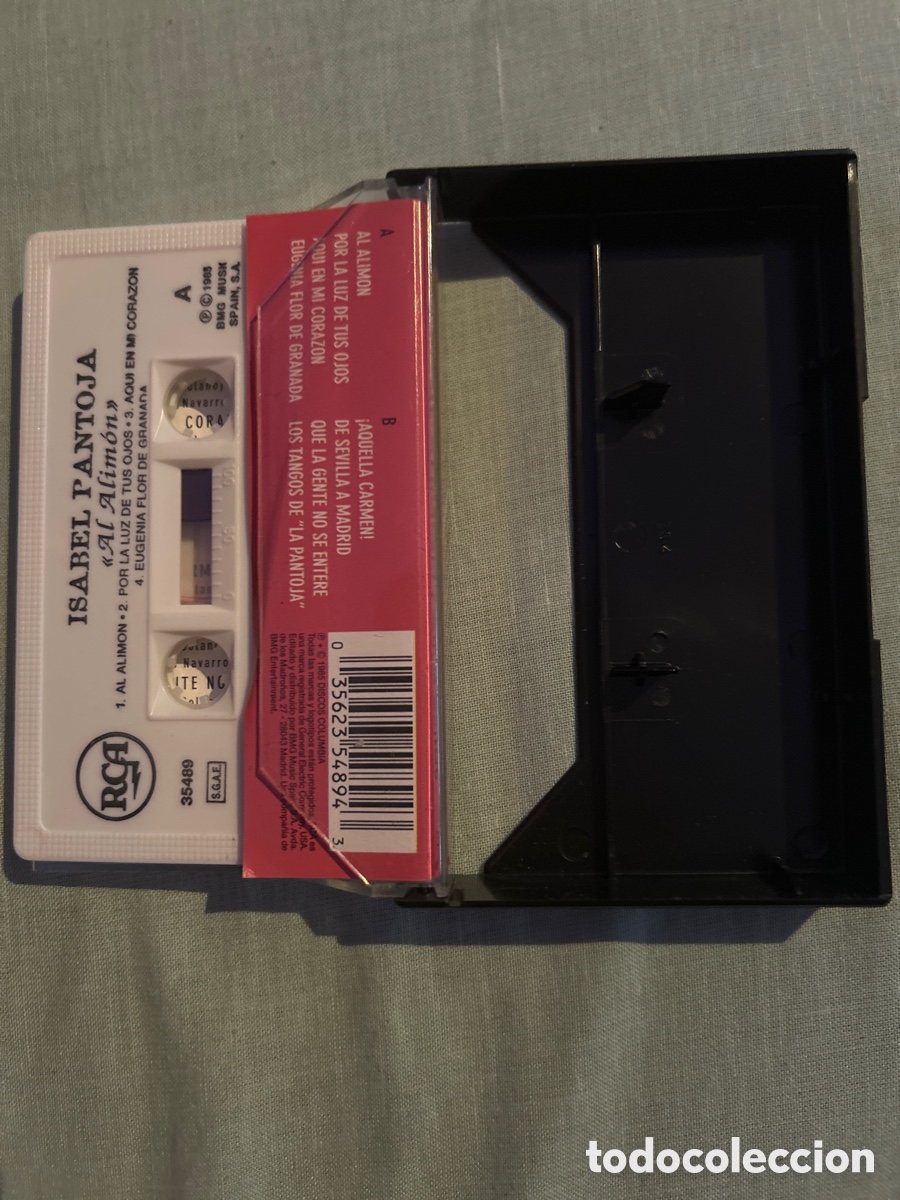 Casetes antiguos: Cassette ISABEL PANTOJA, Al alimon 1985 - Foto 3