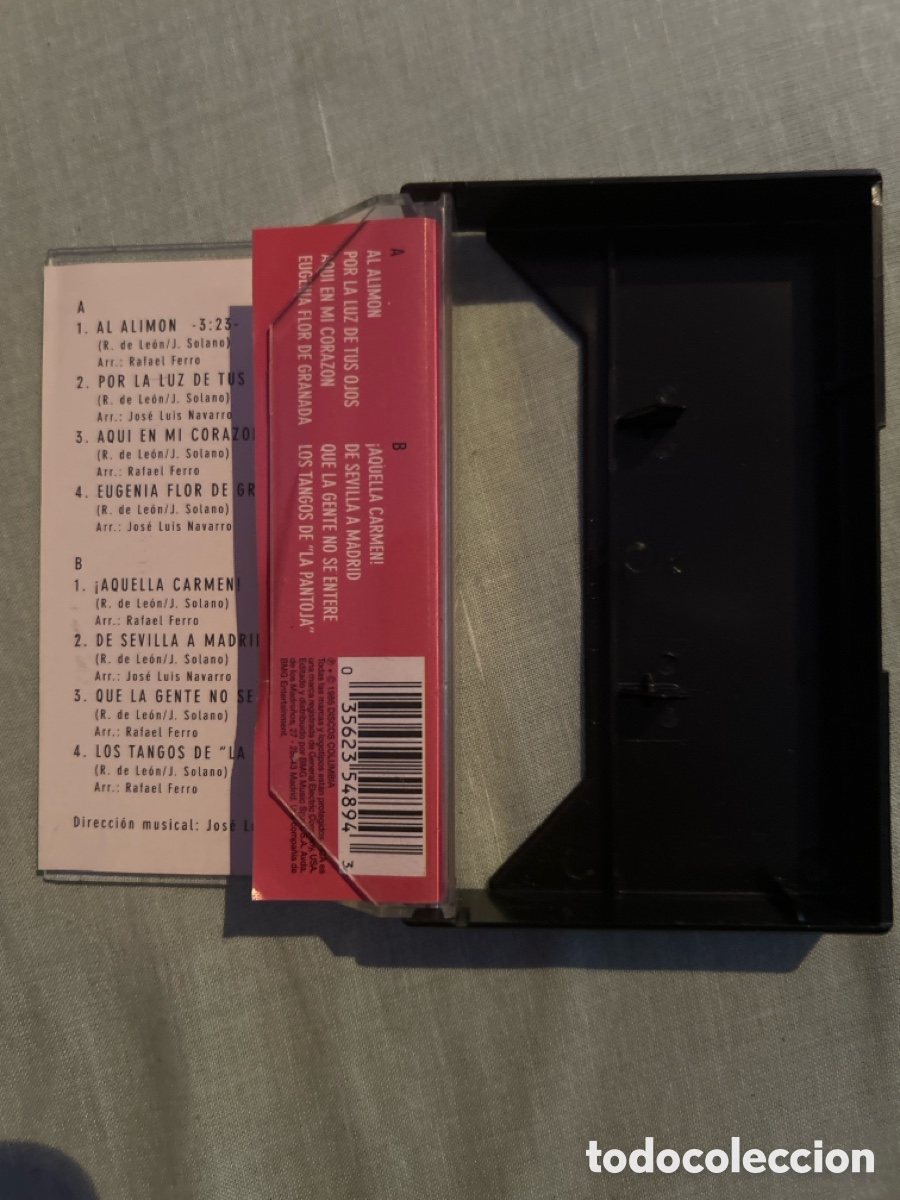 Casetes antiguos: Cassette ISABEL PANTOJA, Al alimon 1985 - Foto 4