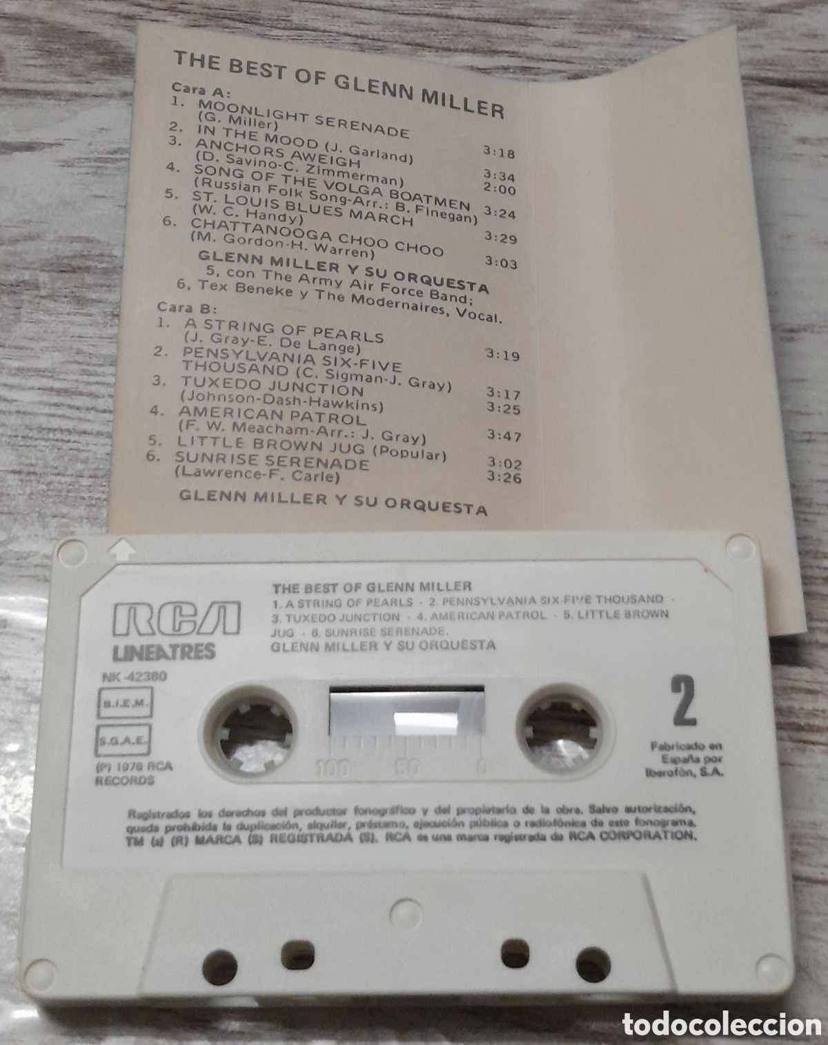 Casetes antiguos: GLENN MILLER - LO MEJOR DE - Foto 2