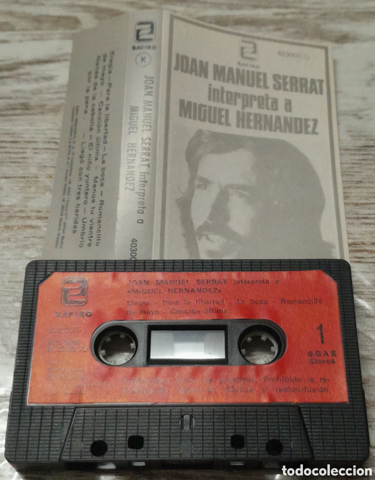 Casetes antiguos: JOAN MANUEL SERRAT INTERPRETA A MIGUEL HERNANDEZ - Foto 1