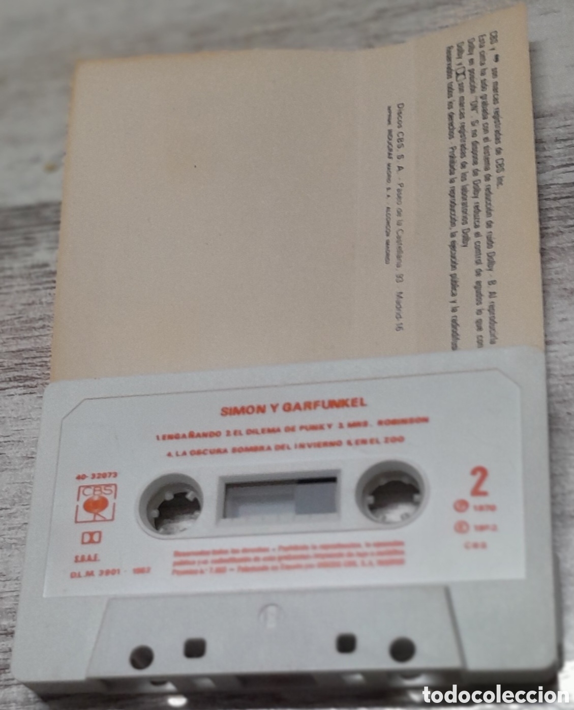 Casetes antiguos: SIMON Y GARFUNKEL - BOOKENDS - Foto 2