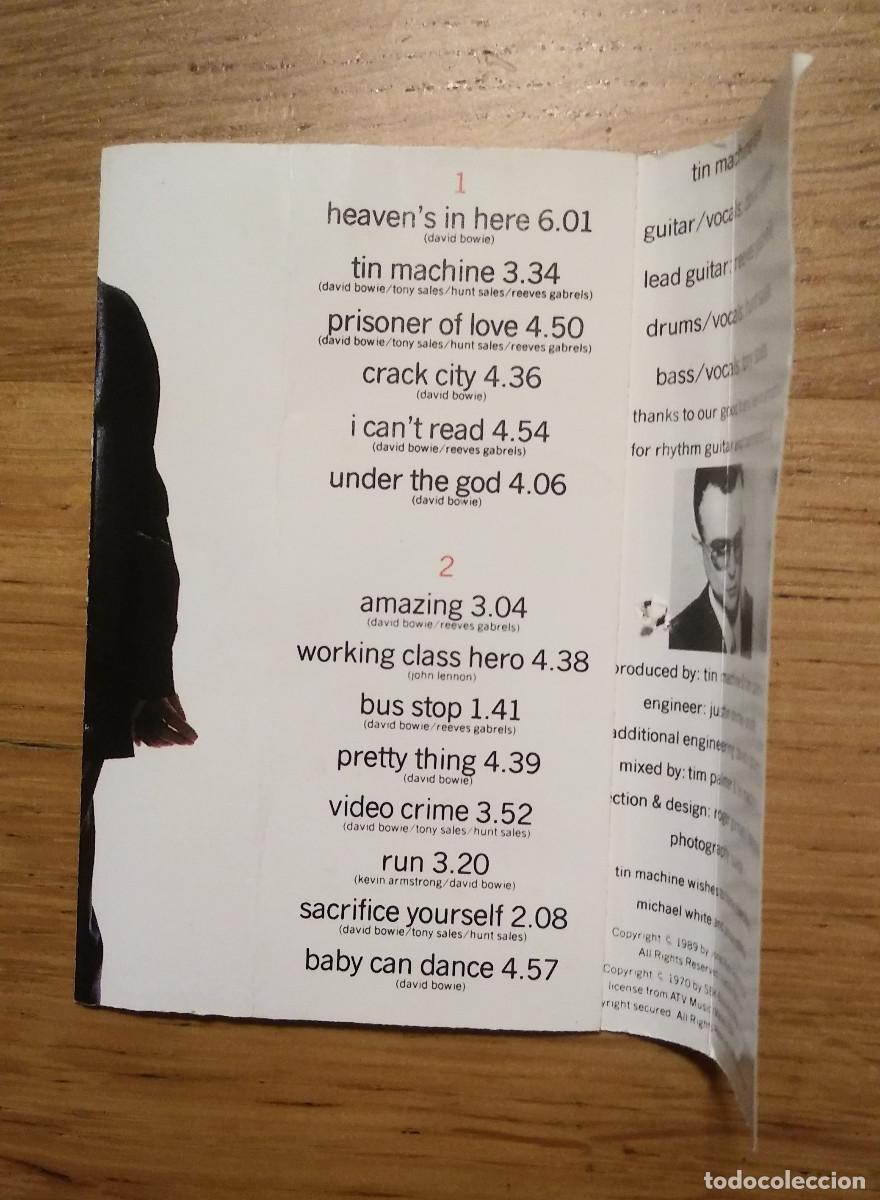 Casetes antiguos: TIN MACHINE : &rdquo;TIN MACHINE&rdquo; CASSETE 1989 - DAVID BOWIE - Foto 3