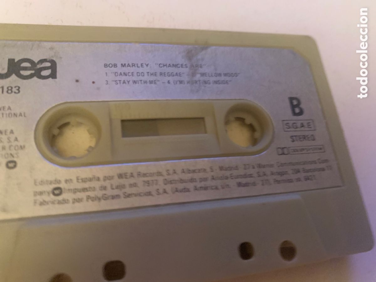 Casetes antiguos: Bob marley chances are casete reggae - Foto 2