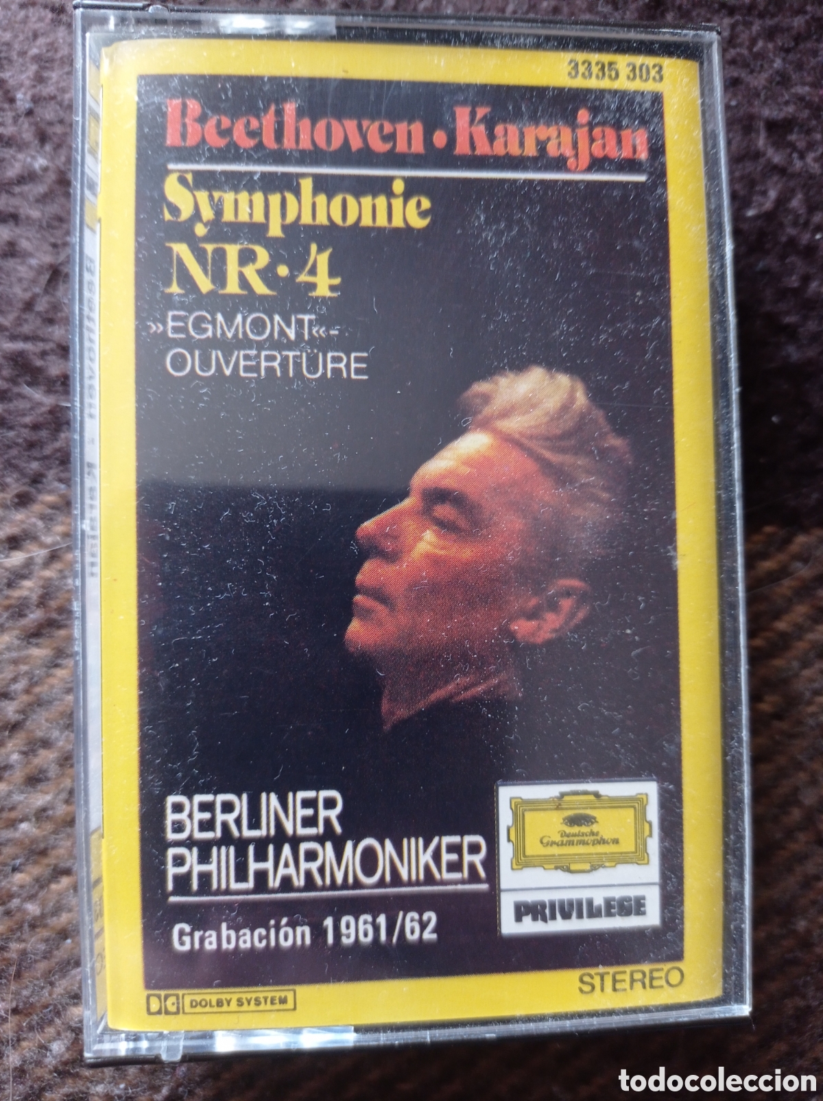 Casetes antiguos: Beethoven - Karajan: 4 sinfon&iacute;a - Foto 1
