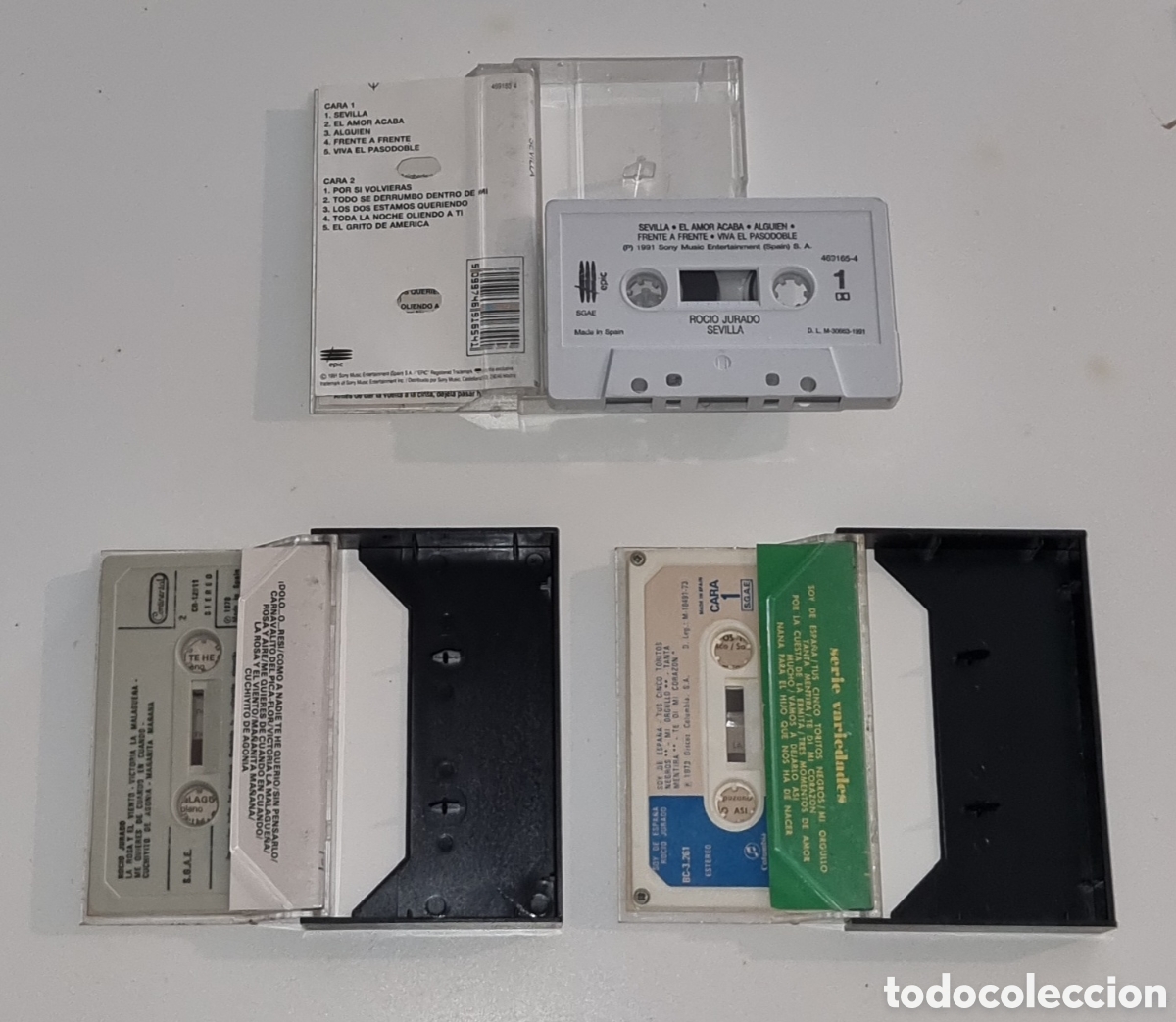 Casetes antiguos: ROC&Iacute;O JURADO / PACK 3 CASSETTES - Foto 2