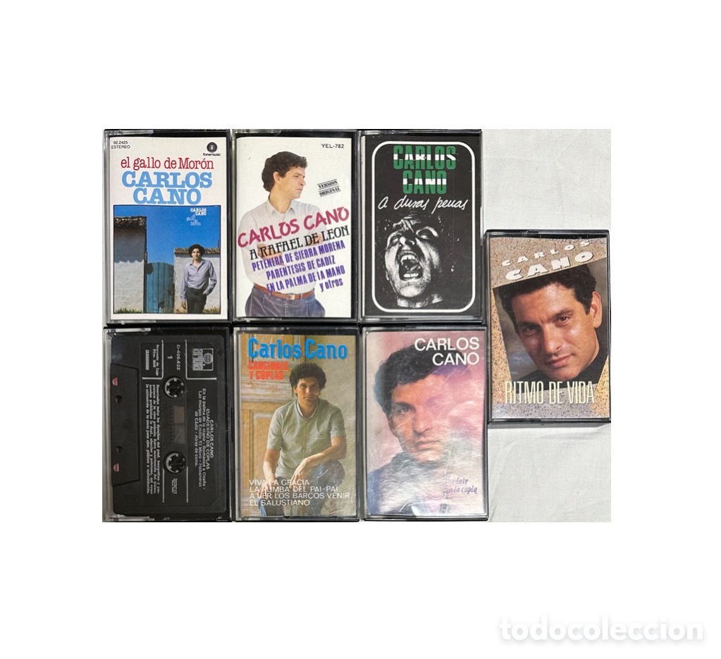 Casetes antiguos: Colecci&oacute;n Carlos Cano, 7 cintas casets. - Foto 1