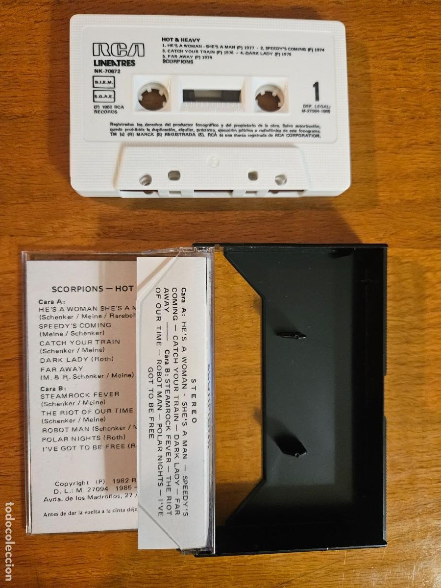 Casetes antiguos: SCORPIONS - Hot & Heavy ( 1982 ) - Foto 3