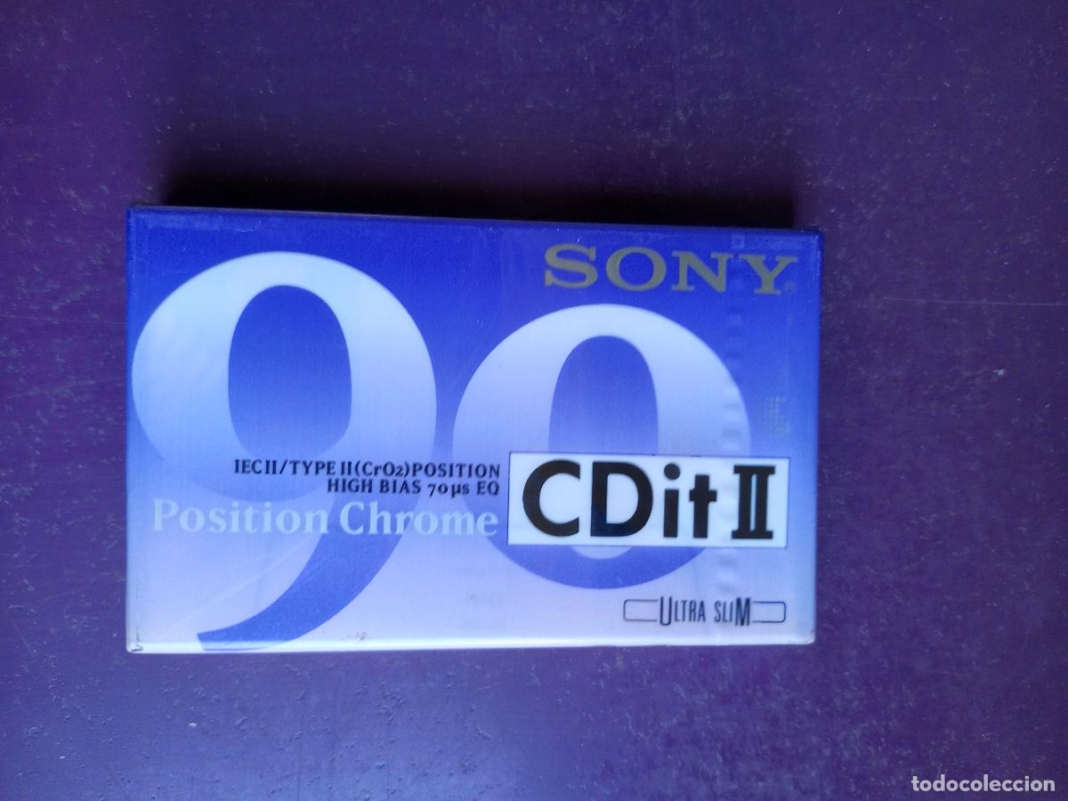 Casetes antiguos: CASETE SONY CD IT II CHROMO 90 MINUTOS - VIRGEN PRECINTADA