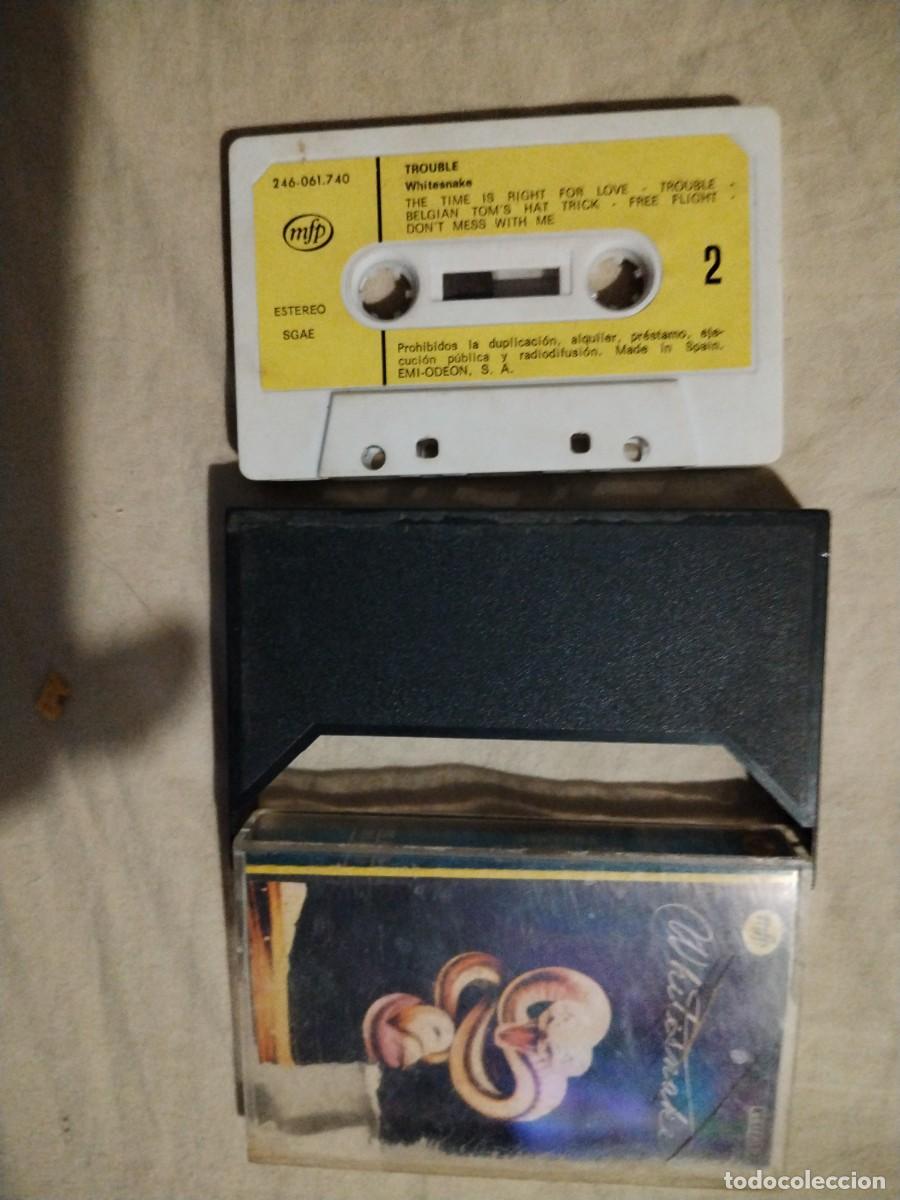 Casetes antiguos: WHITESNAKE - TROUBLE (CASSETTE EMI 1983 mfp - Foto 2