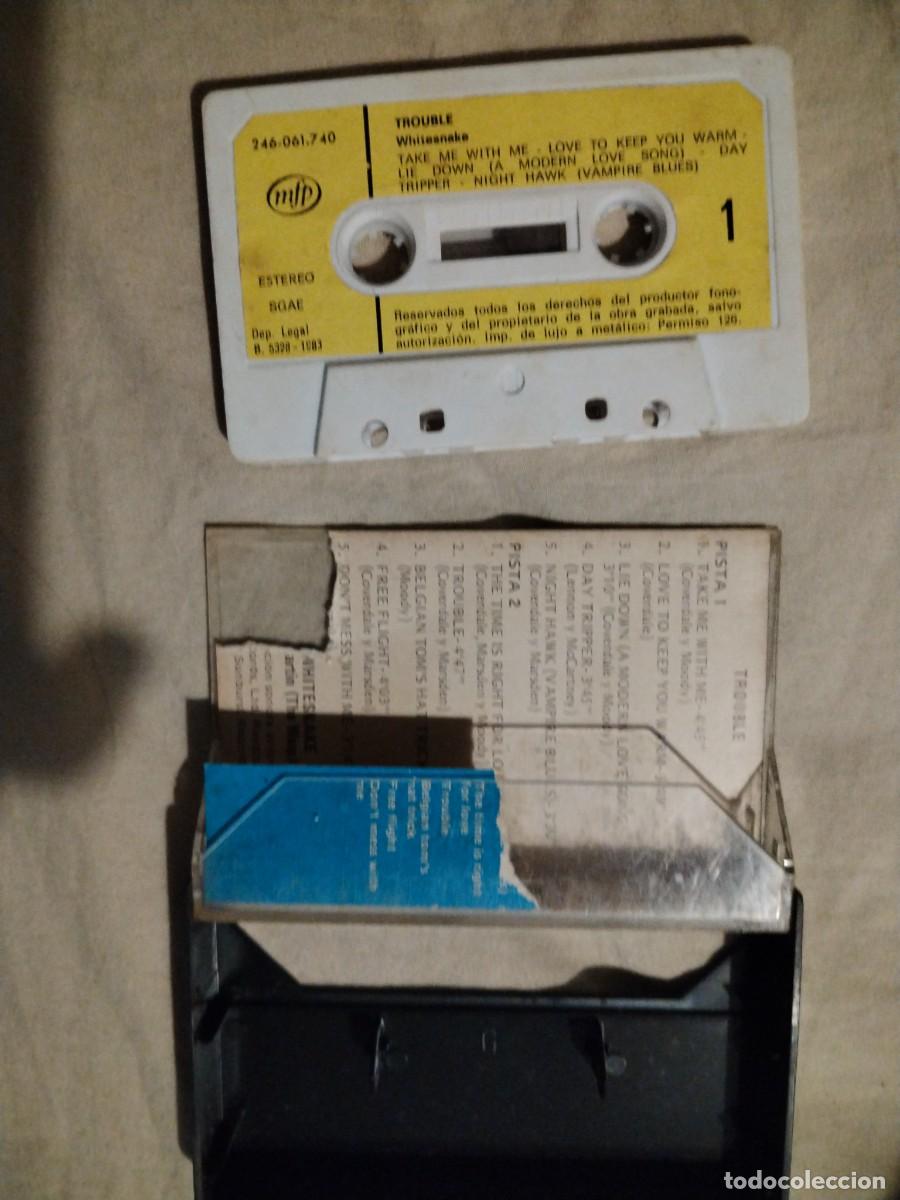 Casetes antiguos: WHITESNAKE - TROUBLE (CASSETTE EMI 1983 mfp - Foto 1