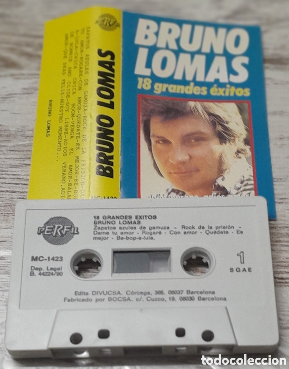 Casetes antiguos: BRUNO LOMAS - 18 GRANDES &Eacute;XITOS - Foto 1