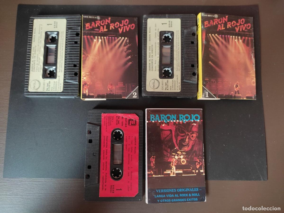 Casetes antiguos: LOTE PACK CINTAS CASSETTE BAR&Oacute;N ROJO - Foto 1