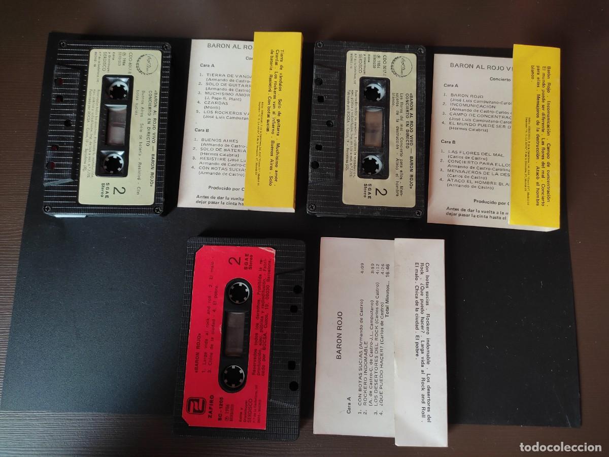 Casetes antiguos: LOTE PACK CINTAS CASSETTE BAR&Oacute;N ROJO - Foto 2