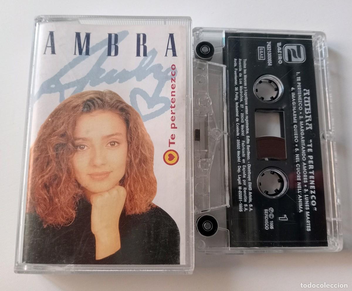 Casetes antiguos: CASSETTE AMBRA - TE PERTENEZCO - Foto 1