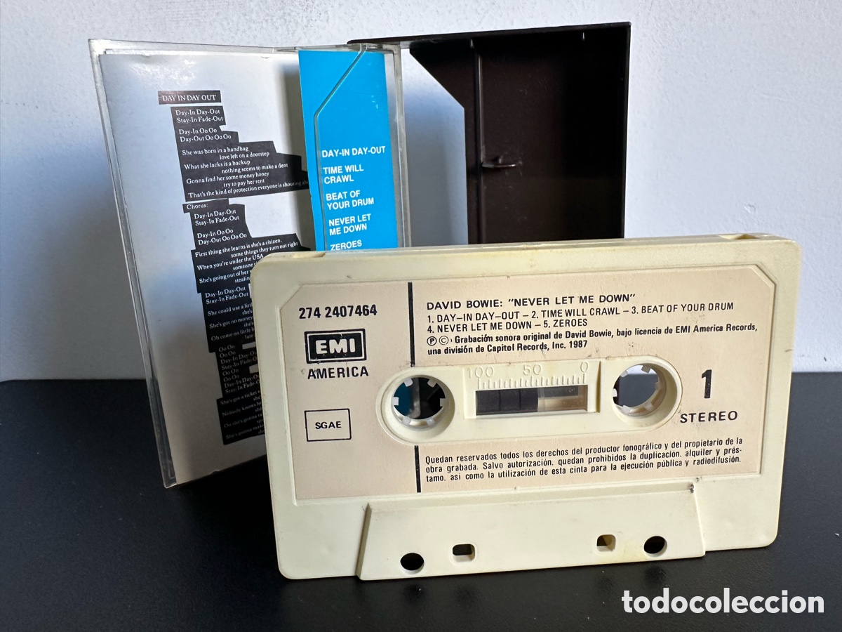 Casetes antiguos: David Bowie - Never Let Me Down (Cassette) - Foto 2