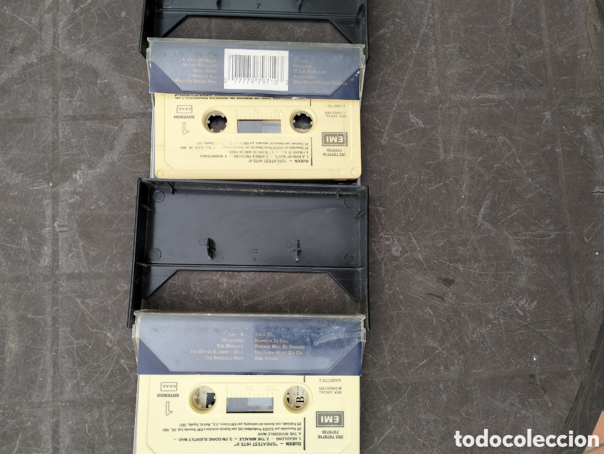 Casetes antiguos: Doble casete queen greatest hits II - Foto 2
