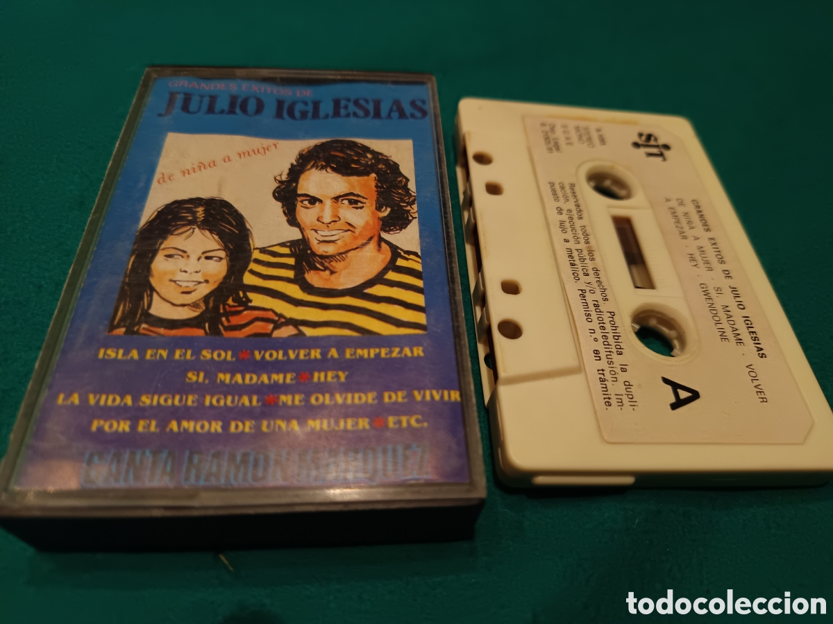 Casetes antiguos: JULIO IGLESIAS , GRADES EXITOS - CASETE - Foto 1