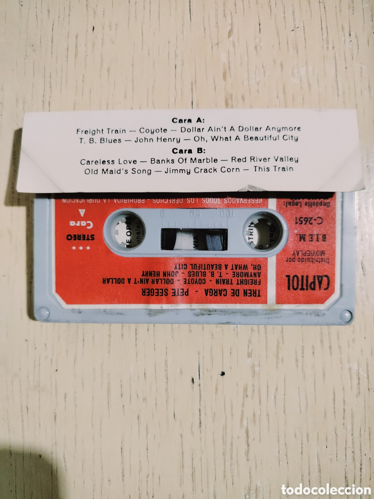 Casetes antiguos: Cassette Pete Seeger - Foto 2