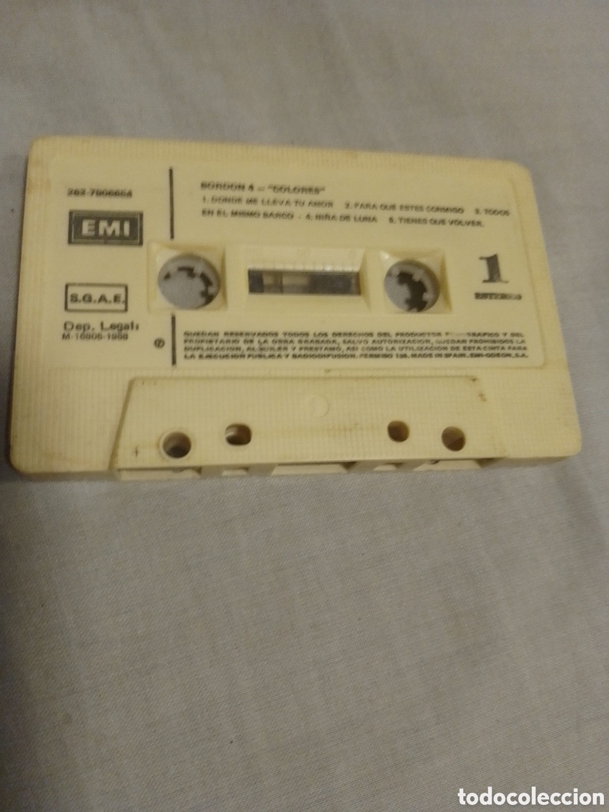 Casetes antiguos: CASSETTE DE BORD&Oacute;N 4 COLORES 1988 - Foto 1