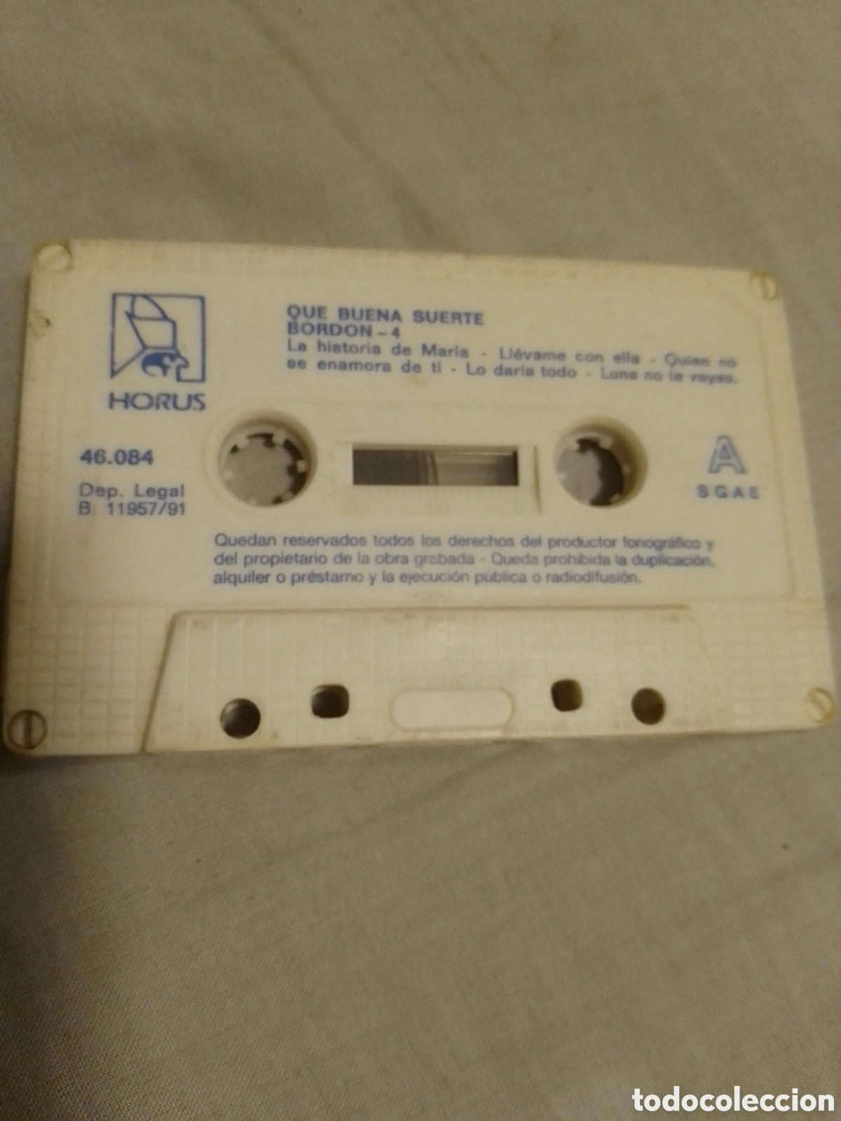 Casetes antiguos: BORD&Oacute;N 4 QUE BUENA SUERTE 1991 - Foto 1