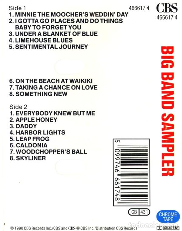Casetes antiguos: Various - Big Band Sampler (Cass, Comp) Label:CBS Cat#: 466617 4 - Foto 2