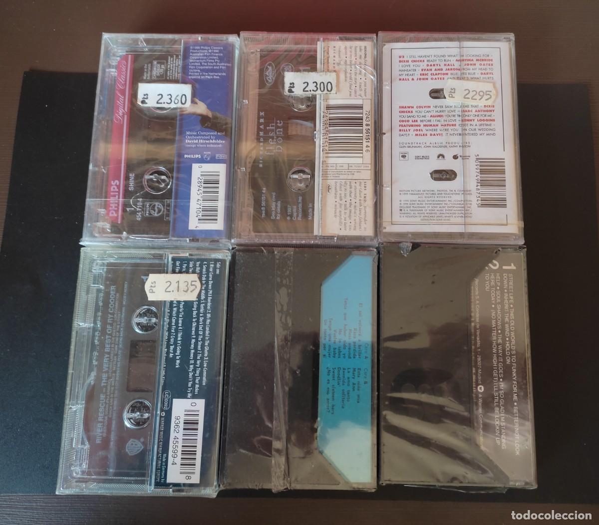 Casetes antiguos: LOTE PACK CINTAS CASSETTE PRECINTADOS - Foto 2