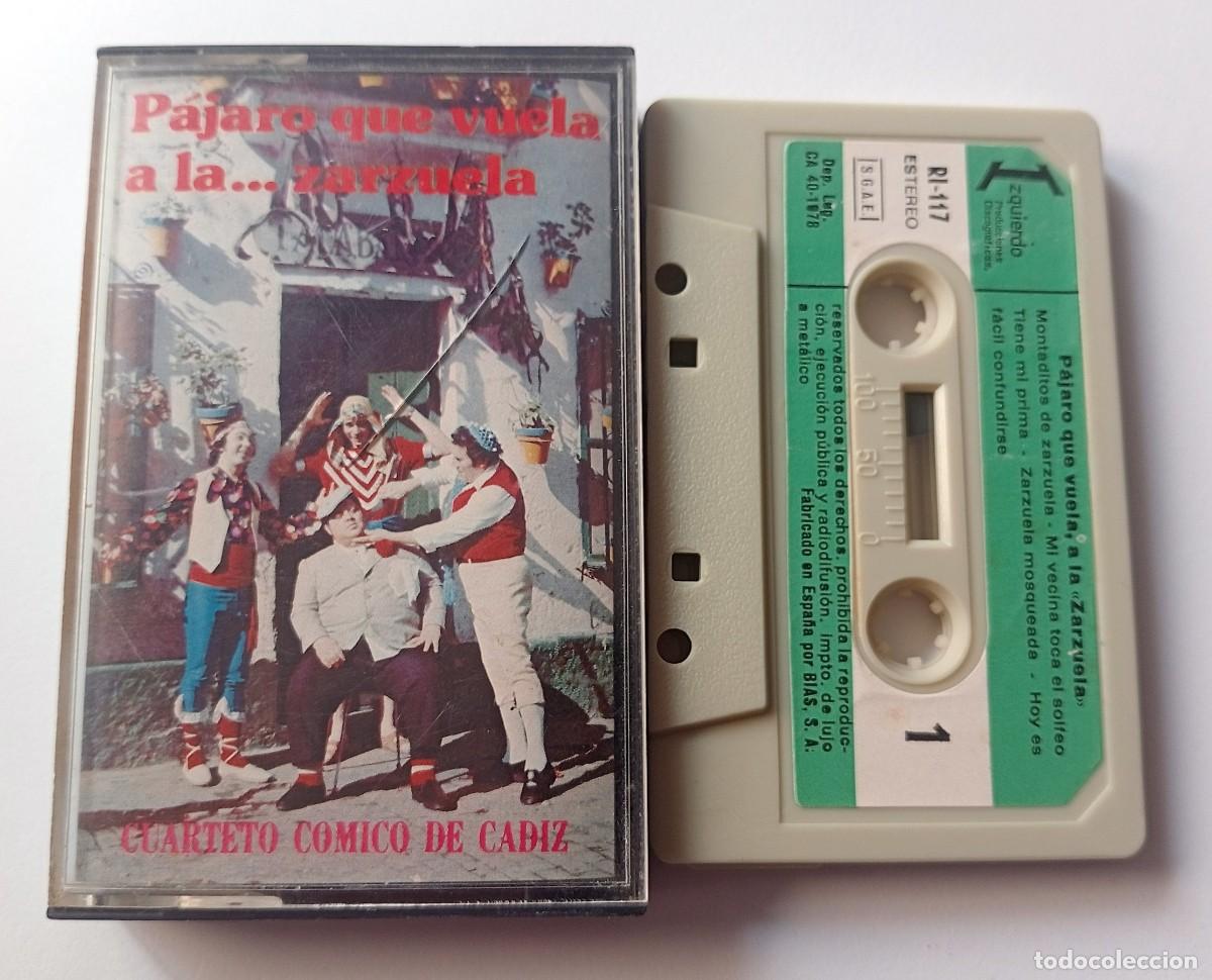 Casetes antiguos: CASSETTE CARNAVAL DE CADIZ 1978 CUARTETO P&Aacute;JARO QUE VUELA, A LA ZARZUELA