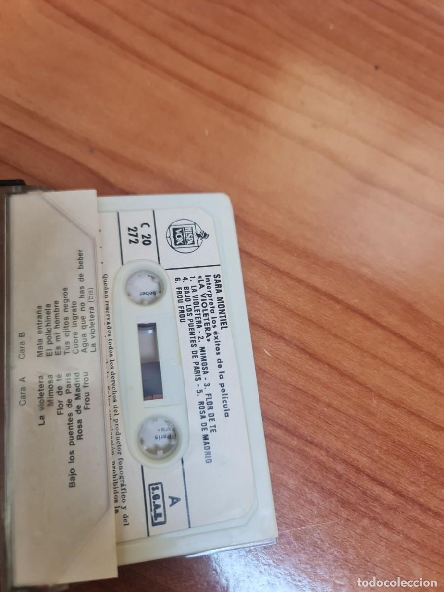 Casetes antiguos: Cinta de cassette de Sara montiel - Foto 3