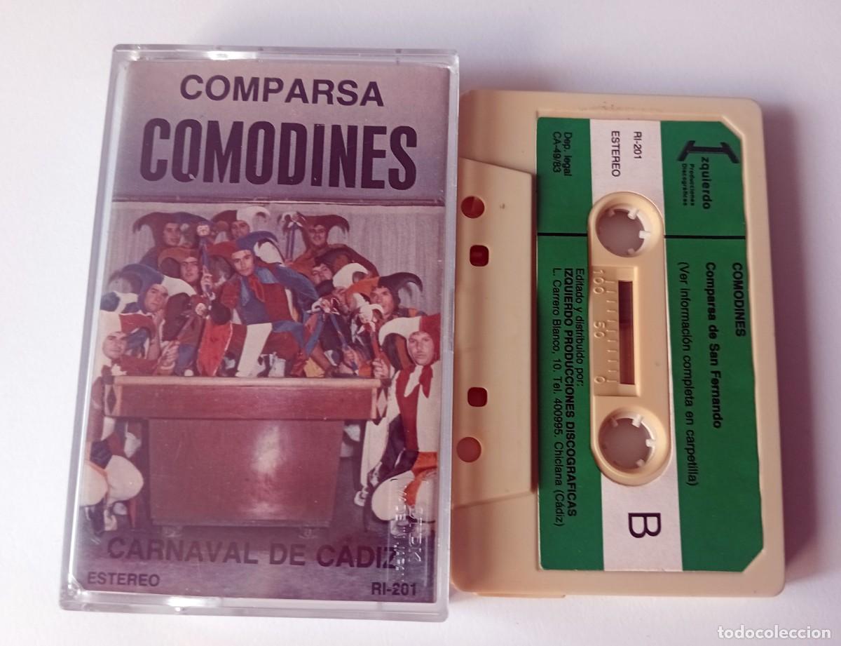 Casetes antiguos: CASSETTE CARNAVAL DE CADIZ 1983 - COMPARSA COMODINES - Foto 1