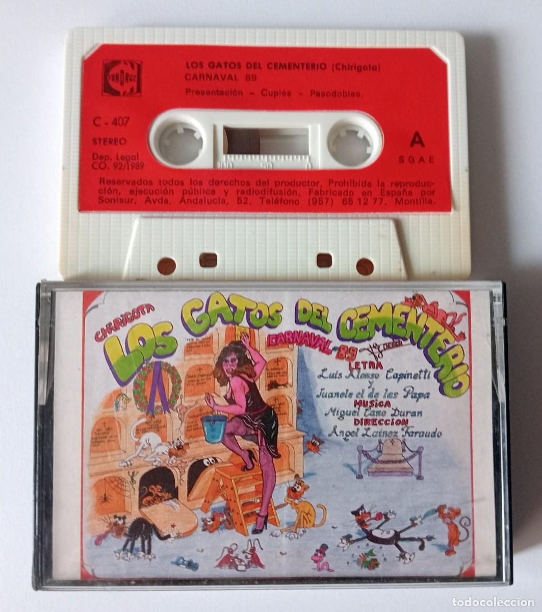 Casetes antiguos: CASSETTE CARNAVAL DE CADIZ 1989 CHIRIGOTA LOS GATOS DEL CEMENTERIO