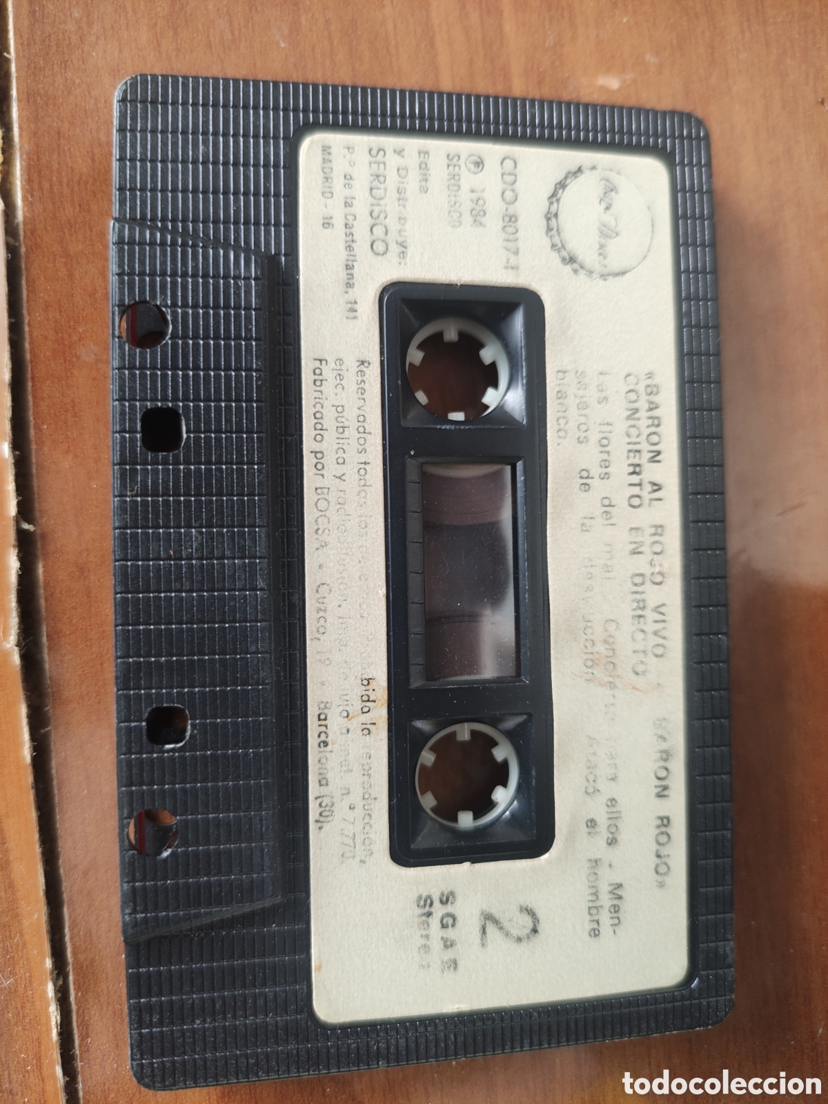 Casetes antiguos: Cassette Bar&oacute;n Rojo/ Al Rojo Vivo - Foto 4