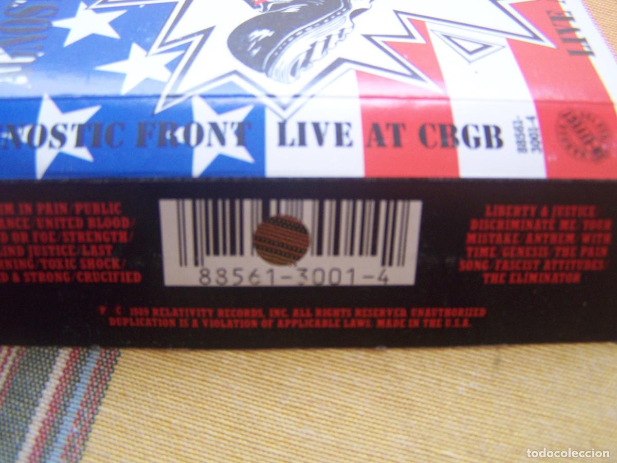 Casetes antiguos: Agnostic Front- Live at cbgb cassete - Foto 2