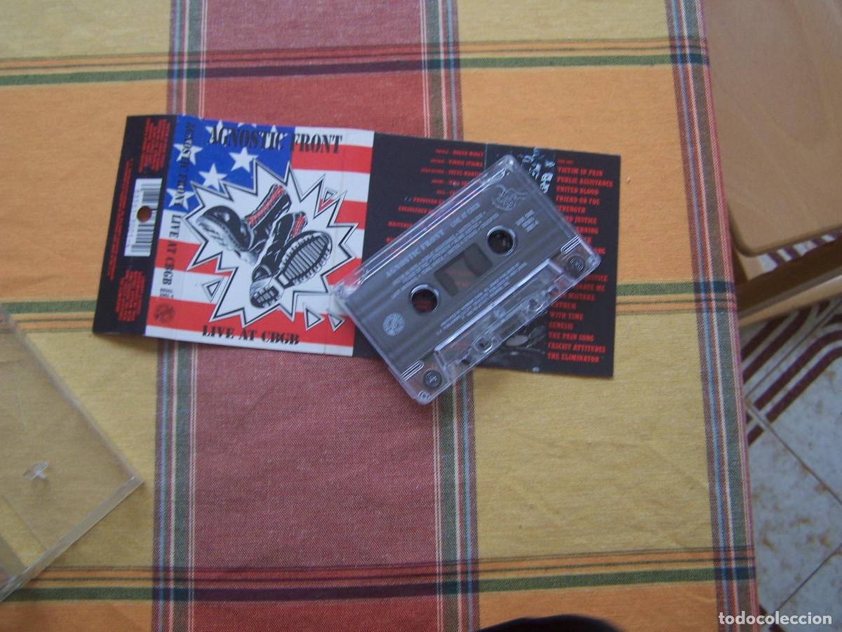 Casetes antiguos: Agnostic Front- Live at cbgb cassete - Foto 3
