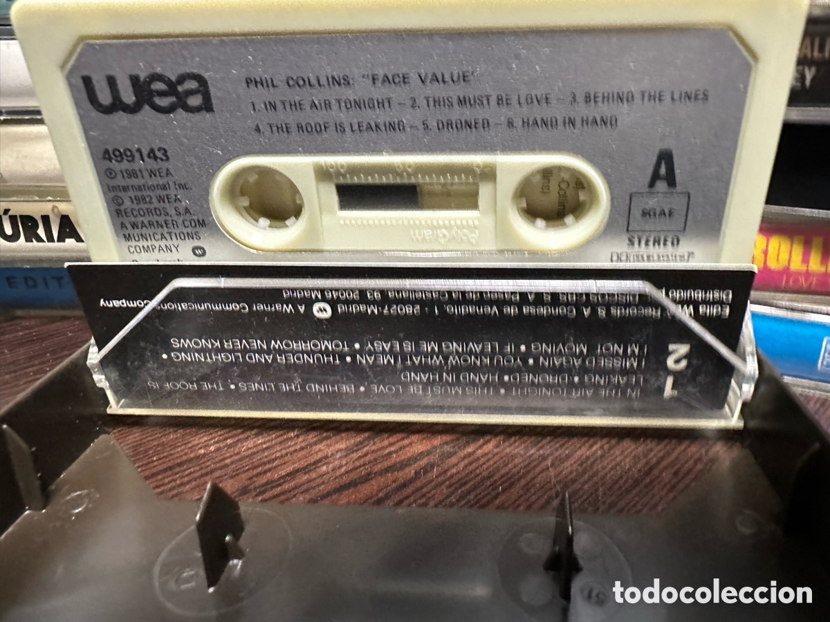 Casetes antiguos: Phil Collins - Face Value (Cassette) - Foto 3