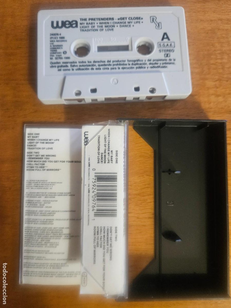 Casetes antiguos: THE PRETENDERS - Get Close ( 1986 ) - Foto 3