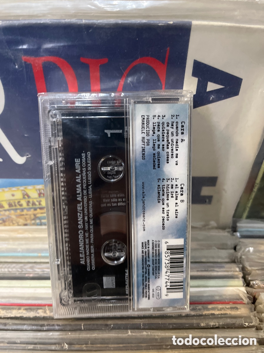 Casetes antiguos: Alejandro sanz el alma al aire - Foto 2