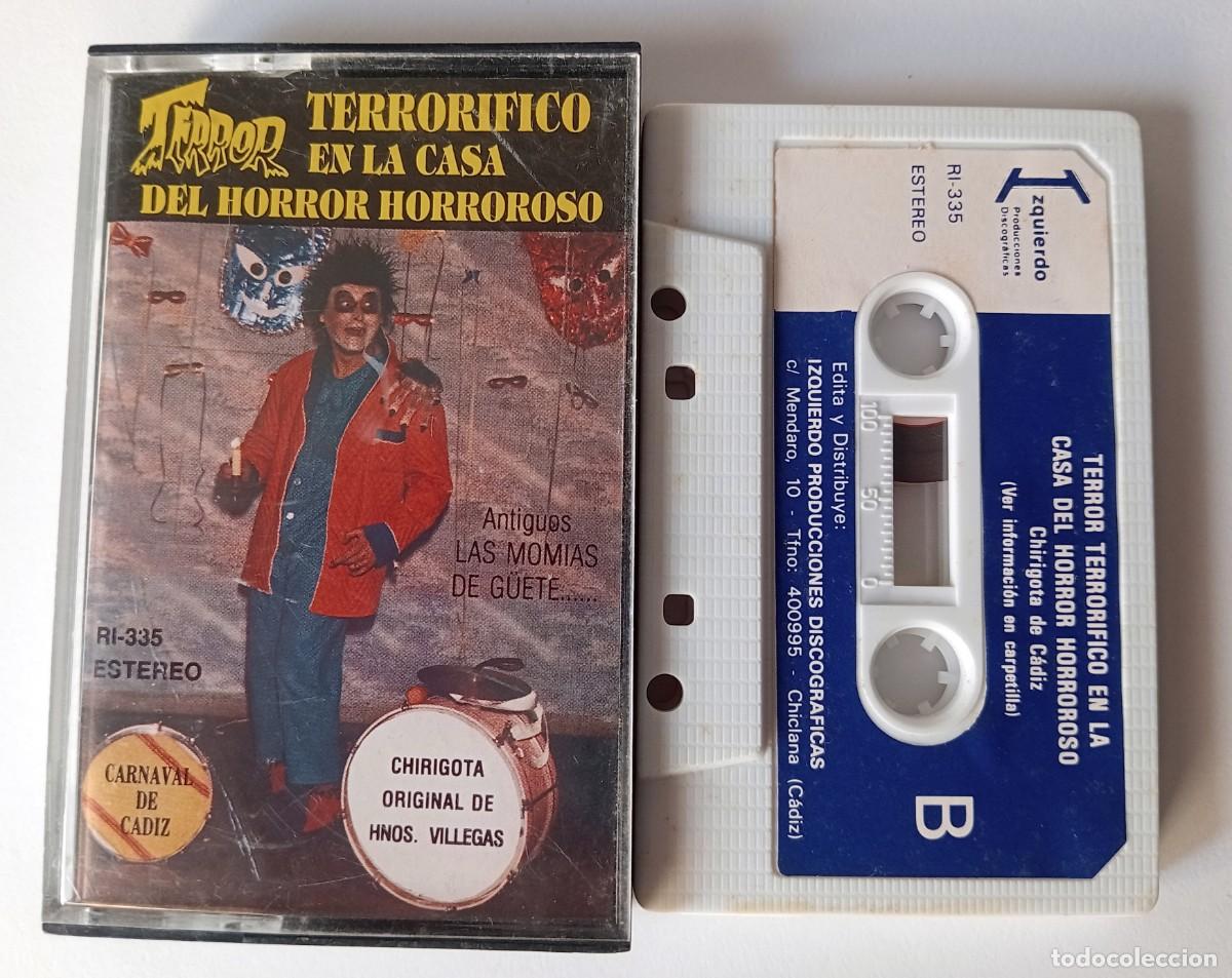 Casetes antiguos: CASSETTE CARNAVAL DE CADIZ 1987 CHIRIGOTA TERROR TERRORIFICO EN LA CASA DEL HORROR HORROROSO