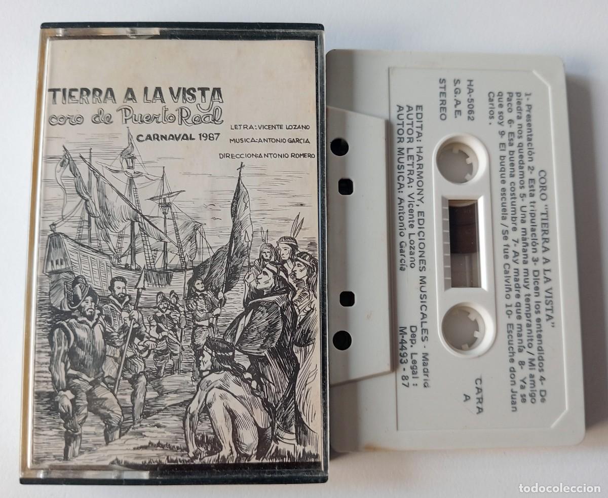 Casetes antiguos: CASSETTE CARNAVAL DE CADIZ 1987 CORO DE PUERTO REAL TIERRA A LA VISTA