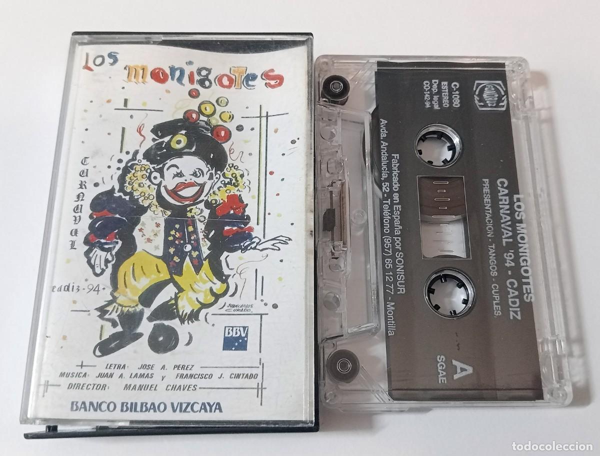 Casetes antiguos: CASSETTE CARNAVAL DE CADIZ 1994 CORO LOS MONIGOTES - Foto 1