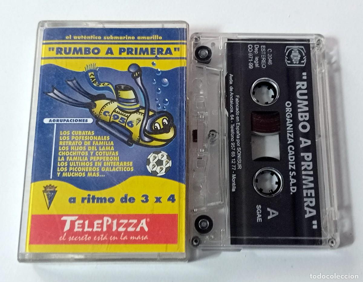 Casetes antiguos: CASSETTE CARNAVAL DE CADIZ RUMBO A PRIMERA AL RITMO DEL 3x4 (C&Aacute;DIZ C.F.)