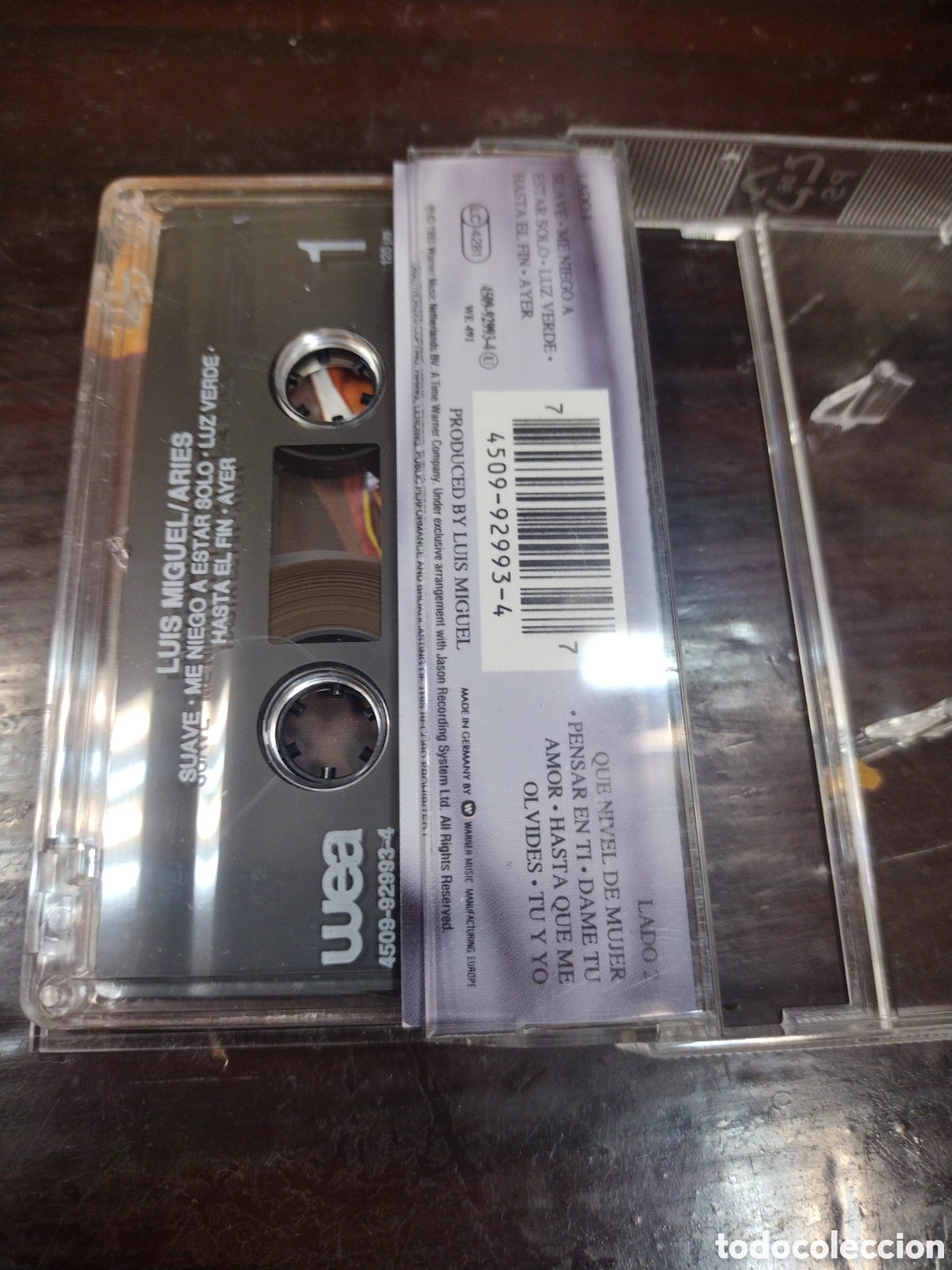 Casetes antiguos: LUIS MIGUEL - ARIES. CASETE - Foto 2