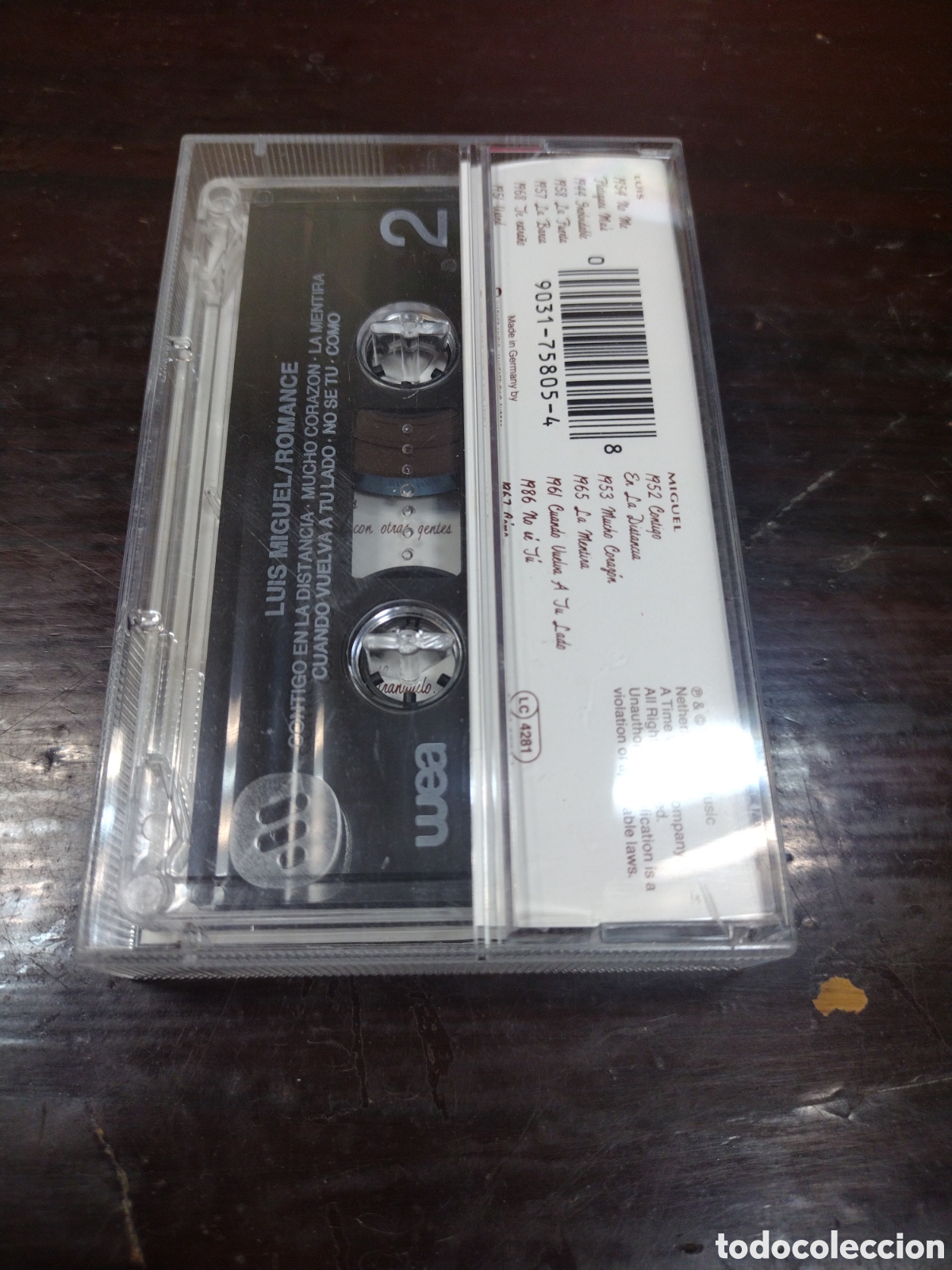 Casetes antiguos: LUIS MIGUEL - ROMANCE. CASETE - Foto 2